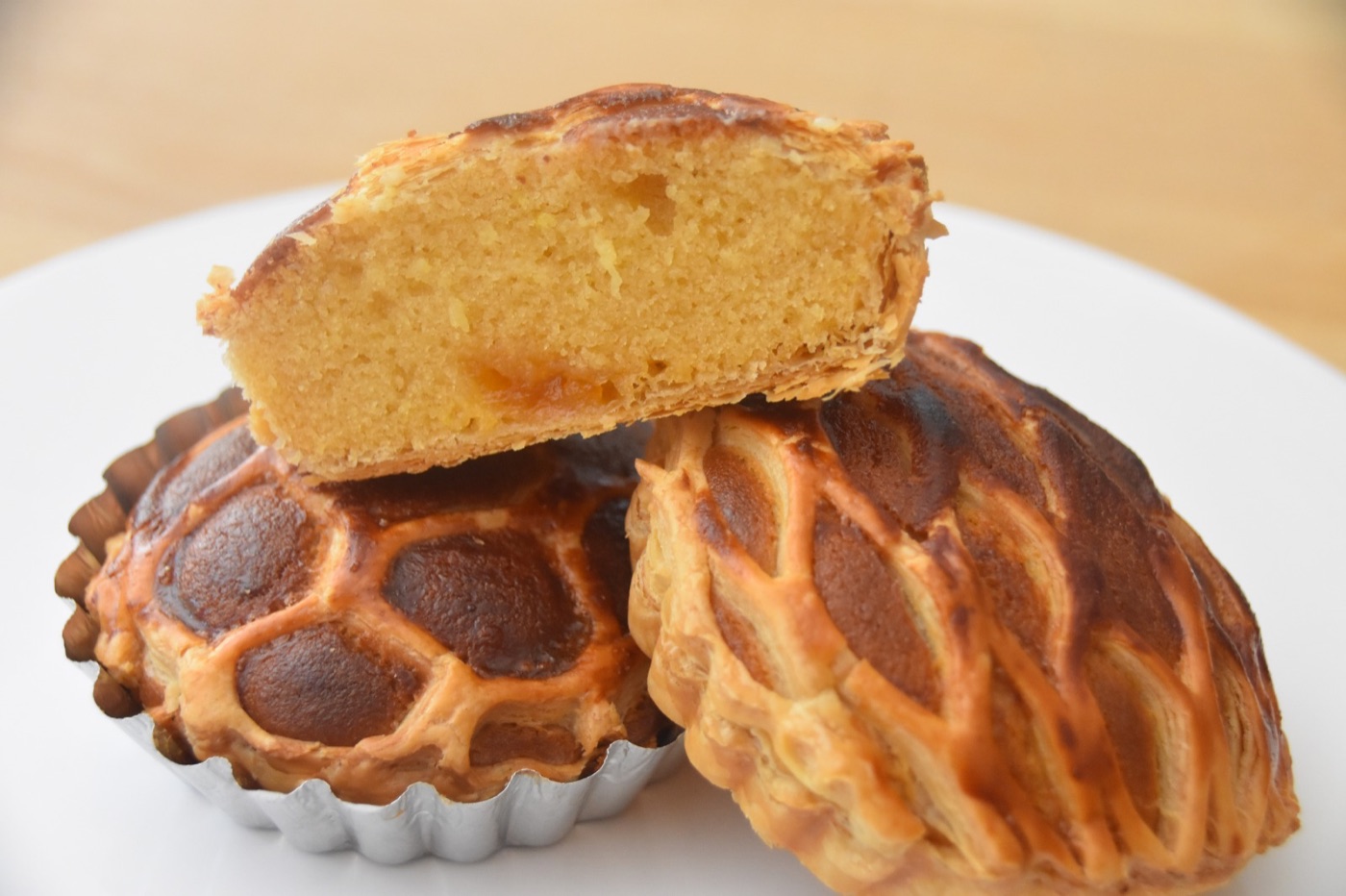 Frangipane taart DG met amandel- en abrikozenvulling